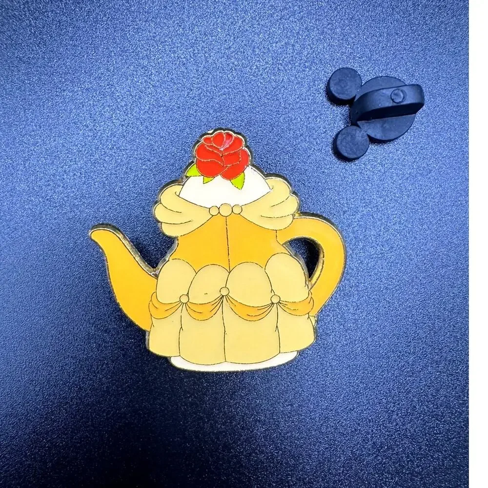 SDR Princess Teapot and Cup Sets Belle Beauty and the Beast Disney Trading Pin
